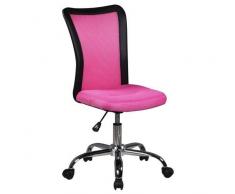 Amstyle Lukas - Silla de Escritorio Infantil (42 x 90 x 42 cm), Color Rosa