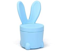 COSTWAY Taburete Infantil con Espacio de Almacenamiento, Silla Infantil de plástico para niños con Capacidad de Carga de hasta 120 kg, Taburete para habitación Infantil y jardín (Azul)…