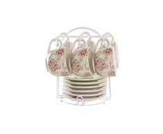 DKD Home Decor Juego de Tazas de café, Estándar