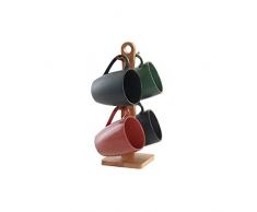 DKD Home Decor Juego de 4 Tazas mug, Estándar