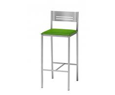 ASTIMESA Dos Taburetes Alto de Cocina 60 cms Polipiel Verde (TAB60VE)