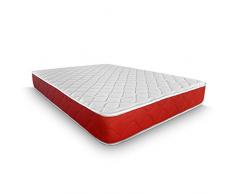 DUÉRMETE ONLINE - Colchón Viscoelástico Lite Reversible, Firme y Confortable, Muy Transpirable, Cara Invierno/Verano, Blanco, 90 x 200
