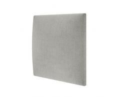 MOLLIS Panel de Tapicería, Panel de Pared Cuadrado y Decorativo, Adecuado como Cabecero de Cama o Protección contra Impactos, Reduce el Sonido y Mejora la Acústica, de Espuma, 30 x 30 cm, Plata