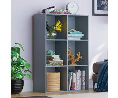 Vida Designs Durham Cube - Estantería organizadora de Almacenamiento para Sala de Estar, estantería de Oficina en casa (6 Cubos, Gris)