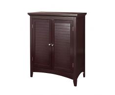 Armario de Baño Mueble de Baño de la Pared Moderno Marron Madera Teamson ELG-595