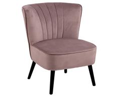 Marca Amazon Movian - Butaca lounge tapizada, base con 4 patas de madera, 66,5 x 71 x 80 cm, rojo viejo