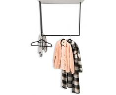 M2 Kollektion Andorra 8 Perchero, Metal, Negro, 80x70x20