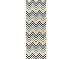 Universal Rugs Chevron Camino de transición Accent Alfombra, Multicolor, 221 x 79 cm