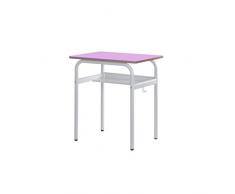Mobeduc Individual fijas de los niños Escritorio, Madera, Rosa, tamaño 5, 70 x 50 x 71 cm