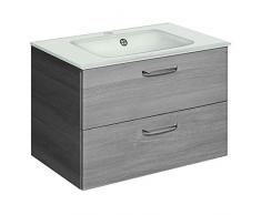 Pelipal - Armario para Debajo del Lavabo (Estructura de Grafito Horizontal, 44 x 73 x 41 cm)