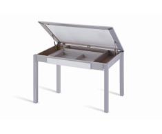 Portus Mesa Salsa, Cristal Blanco Óptico Mate, 110x70