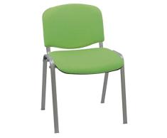 Silla Express Silla Confidente ISO Tapizada, Metal, Verde, 55x53x79 cm