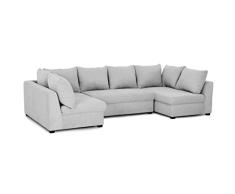 BUDWING Sofá Modular Gael, 4 plazas, en Tejido de poliéster, tamaño 304 cm (Ancho) x 141 (Fondo) cmx81 cm (Alto)