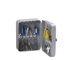 Rieffel VT-SK 20 Z Silber Plata Caja portallaves y Organizador - Armario para Llaves (Plata, 20 Colgador(es), 160 x 80 x 200 mm)