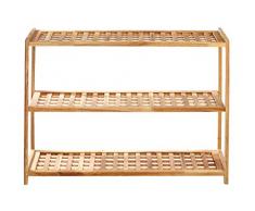 Premier Housewares - Zapatero con 3 estantes (55 x 79 x 26 cm), color madera
