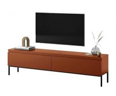 Selsey Bemmi Mueble TV, Melamine, Rojo ladrillo, 175 cm
