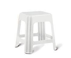 Giganplast Taburete, Plástico, Blanco