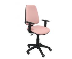 Piqueras y Crespo Elche Silla de Oficina, Tela, Rosa pálido, 109x46x46 cm