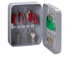Rieffel VT-SK 20 Gris Caja portallaves y Organizador - Armario para Llaves (Gris, 20 Colgador(es), 2 Llaves, 160 x 80 x 200 mm)