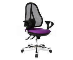 Topstar OP290UG03 Open Point SY Deluxe - Silla giratoria para Oficina (Incluye Brazos), Color Morado