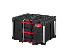 Milwaukee PACKOUT - Cajonera de 2 cajones Milwaukey, Rojo (4932472129)