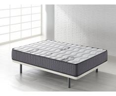 Camapolis-Colchón viscoelástico de 25 cms para cama 90x190cm, reversible con malla transpirable 3D y tejido carbono. Gran comodidad, firmeza intermedia.