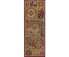 Universal Alfombra Oriental Camino de transición Accent Alfombra, Multi, 221 x 79 cm/2 x 8, Polipropileno, Multicolor, 221 x 79 x 0.43 cm