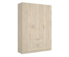 Rimobel Maxi Armario, Madera de ingeniería, Roble-Natural, 150cm