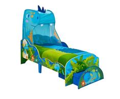 Worlds Apart - Hello Home 509DSR Cama Infantil de Dinosaurio con Dosel y Cajón, Tamaño Aproximado: 138 cm (Altura) x 77 cm (Anchura) x 143 cm (Fondo)