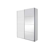 Rauch Möbel Minosa - Armario de Puertas correderas de Madera, Color Blanco, 59 x 137 x 197 cm