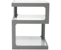 ASPECT Rossini - Mesa Auxiliar para lámpara de Mesa de café, Madera, Gris, 40 x 40 x 52 cm
