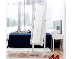 InnovaGoods Espejo Joyero de Madera XXL, 36 x 120 x 10 cm Aprox