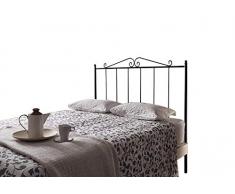 HOGAR24 ES Cabecero de Forja Mod. 211 | Camas de Matrimonio y Juvenil | Fabricado en España | Color Negro | Cama de 150 cm.