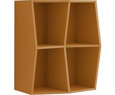 Giessegi Job 7538, estantería Prisma appesa a Pared, Madera