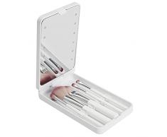Cosmetic Club Caja Espejo LED C/5 Pinceles