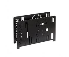 Haku Möbel Estante para periódicos Revistero, Negro, 12 x 37 x 26 cm