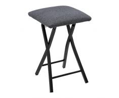 5five Taburete Plegable Comfort Gris, D. 31 x 48