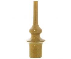DRW Jarron de Suelo de Ceramica en Amarillo craquele 19x54cm