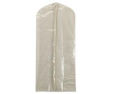 Household Essentials para Colgar Armario Organizador con plástico estantes, Lona, Hueso, Dress Protector