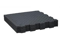BLACK+DECKER Felpudo de 6 Piezas, protección del Suelo, Material de amortiguación, Alfombrillas de puzle, Estriado