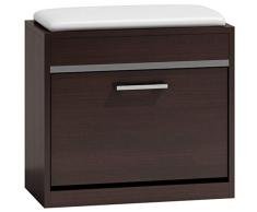 Shumee Dynamic24 Milano-Armario Zapatero (30 x 60 x 53 cm), Color wengué, Madera de ingeniería, Marrón, Standard, 30x60x53 cm