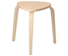 Ikea Taburete Contrachapado, Abedul, Marrón, 46x45x4 cm