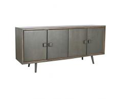 DKD Home Decor Aparador, Madera, Gris, Estándar