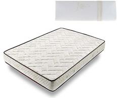 HOGAR24 ES -TM63- Colchón 180 x 200 cm + Almohada Viscoelastica 100%, Núcleo Alta Densidad Transpirable con Tejido 3D y Aloe Vera