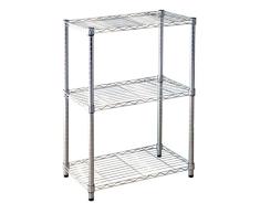 Kit Closet 2060010005 - mesa auxiliar tv stylo con ruedas, plata, 60 x 90 x 45