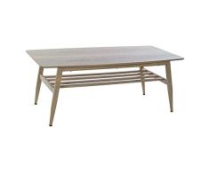 Dekodonia S3010838 Mesa Auxiliar, Marrón, Madera Metal, 120 X 60 X 48 Cm, Materiales Varios