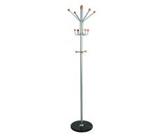 Haku Möbel Perchero de Pared, MDM, Natur-Schwarz, 5 x 30 x 70