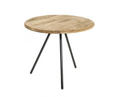 Haku Möbel Mesa Auxiliar, Acero, Ø: 50 x 43 cm