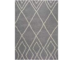 Universal Alfombra Tipo Shaggy Memphis Bereber Plata, 100% Polipropileno, 160 x 230 cm
