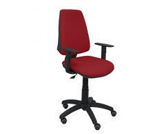 Piqueras y Crespo Elche Silla de Oficina, Tela, Granate, 109x46x46 cm